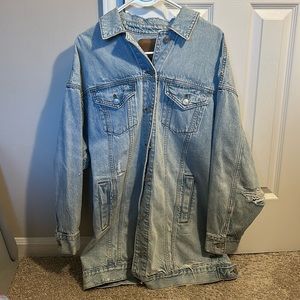 American Eagle Oversized Jean Jacket top